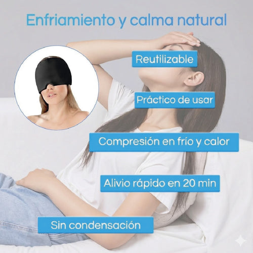 MÁSCARA DE GEL FRÍO-CALOR PARA MIGRAÑAS